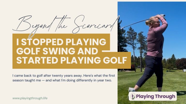 I Stopped Playing Golf Swing and Started Playing Golf
